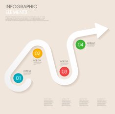 modern vector abstract arrow chart infographic elements N2