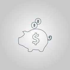 vector piggy money bank N2