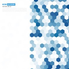 Vector abstract color 3d hexagonal N23