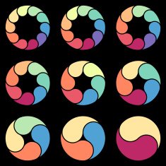 Vector circles Template for diagram infographic graph presentation and round