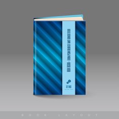 Modern abstract brochure as book N10