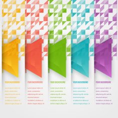 Vector abstract triangles template Object web N17