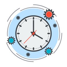 Time management vector concept