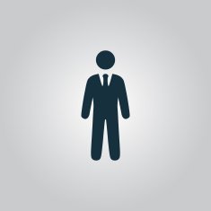 businessman black web icon vector illustration N2