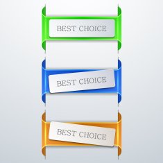 vector modern bookmarks element design N2