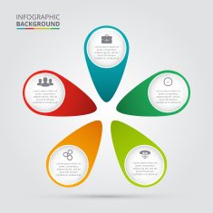 Vector circle element for infographic N91