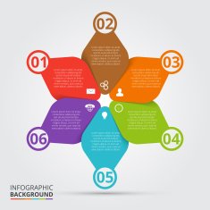 Vector circle element for infographic N92