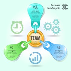 Team concept - infogaphic