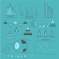Set of business infographic elements N14