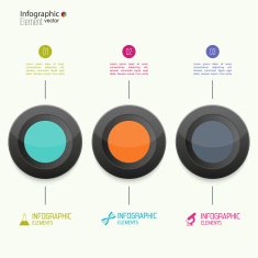 Comparative chart with templates for presentation N46