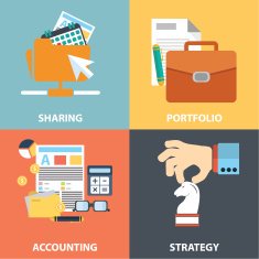 Colorful business marketing and finance concepts N39