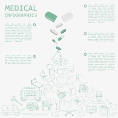 Medical and healthcare infographic N36