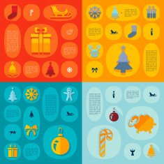 Christmas flat infographic N110
