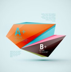 Geometric shapes in the air Vector abstract background N453