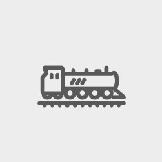 Railroad train thin line icon N2