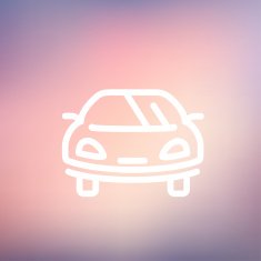 Sports car thin line icon N3