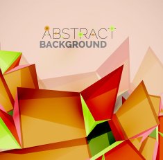 Geometric shapes with sample text Abstract template N333