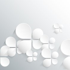 3D creative shapes background