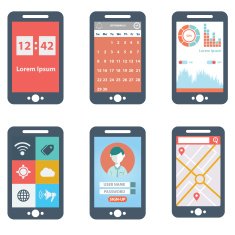 UI is a set of smartphone components