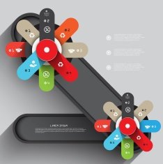infographic - abstract Design Minimal style template business banners education template N93