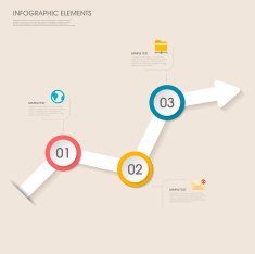 modern vector abstract arrow chart infographic elements N3