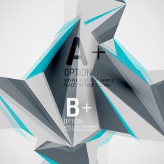 Geometric shapes in the air Vector abstract background N481