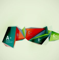 Geometric shapes in the air Vector abstract background N486