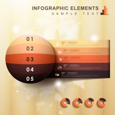 abstract origami banner infographics N2
