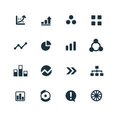 diagram icons set N5