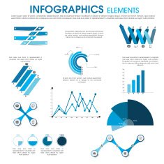 set of infographics elements N214