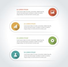 Business step options banner Vector illustration N15