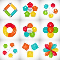Big Set of Infographic Banner Templates for Your Business Vector N28
