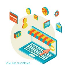 Icons for mobile marketing and online shopping N8
