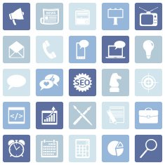 Vector Set of Advertising Icons N17