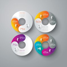 Infographics vector design template N338