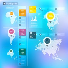 set of infographics elements N215