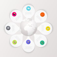Abstract digital illustration Infographic N24