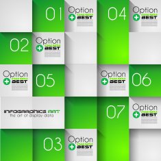 Infographic teamwork and brainstorming with Flat style N35