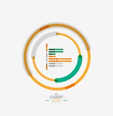 Line graph chart icon N65