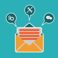 Regularly distributed news publication via e-mail
