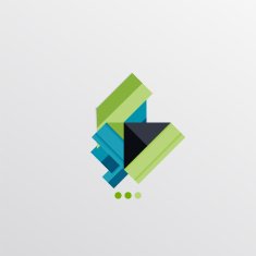 Modern abstract geometric info banner N388