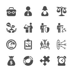 business icon set 2 vector eps10