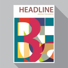 flat design magazine cover flyer brochure templates