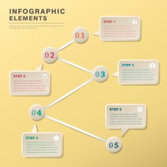 abstract flow chart infographics N31