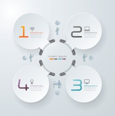 Infographics vector design template N341