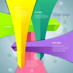 Info graphic Background with Arrows N24