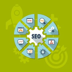 seo infographics background