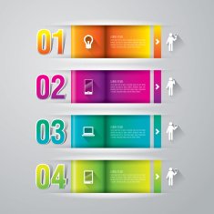 Infographics vector design template N343