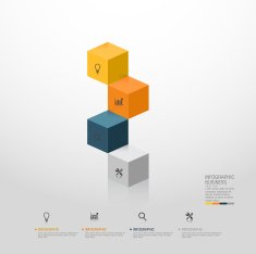 Business infographics template Vector illustration N17