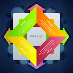 Info graphic Background with Arrows N28